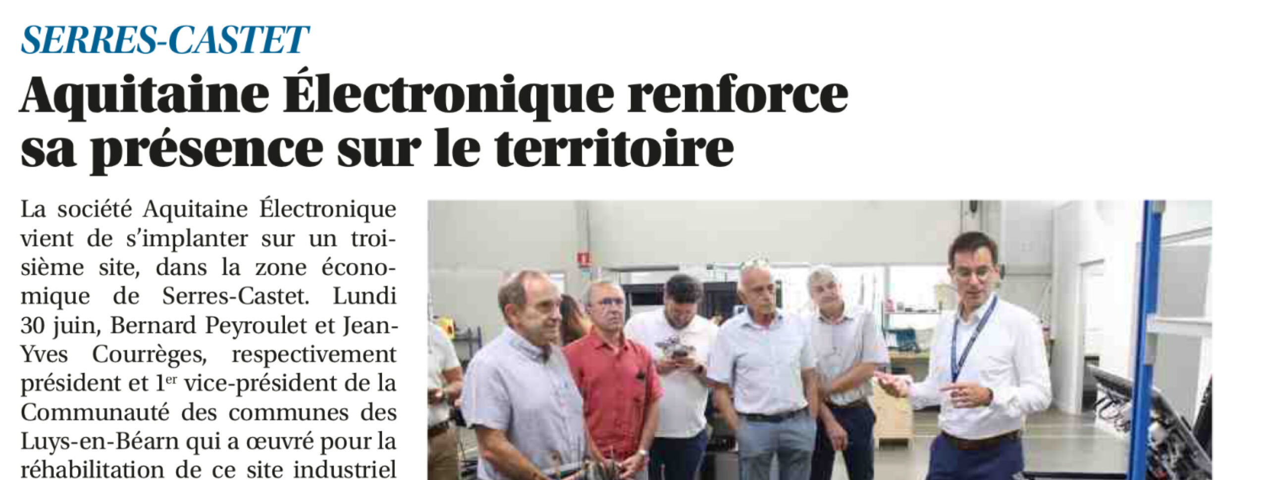 AECE Group nouveau locaux pour AE Serres Castet